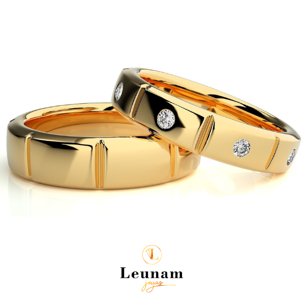 Alianzas Segmentadas con Diamantes – Oro 18k