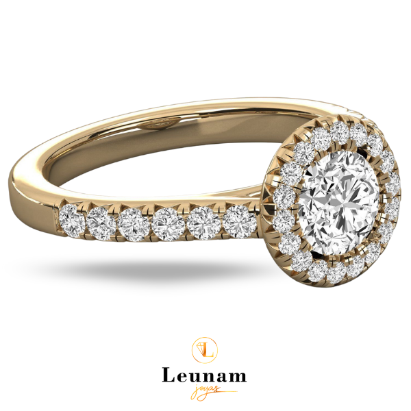 Halo de Lujo en Oro 18K