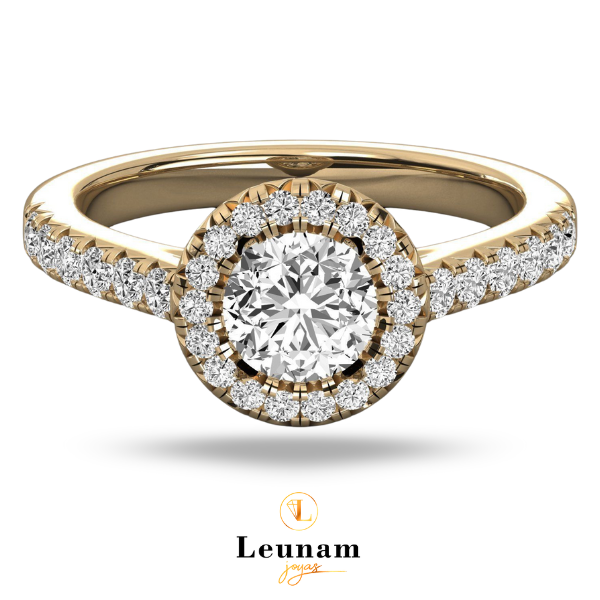 Halo de Lujo en Oro 18K