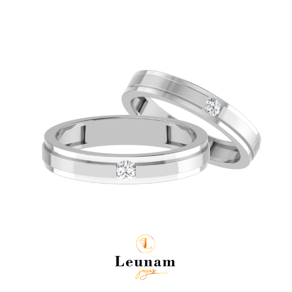 Alianzas de Boda en Oro con Diamantes – Amor con Estilo