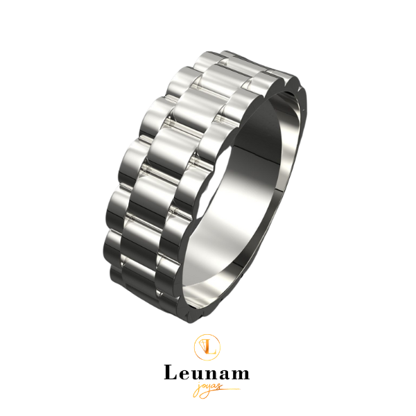 Anillo Estilo Pulsera Rolex– Oro 18k