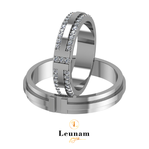 Tiffany TT Anillos de bodas en oro 18k.