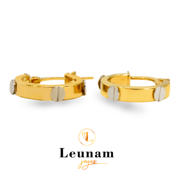 ❤️ Aro de oro 18kt. Diseno argolla Bi color tipo CARTIER