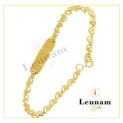 Pulsera de oro 18kt para bebé .